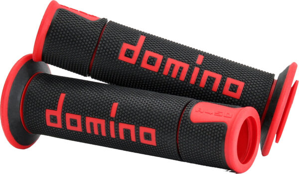 Manopole Domino Road Racing A450 Nero Rosso